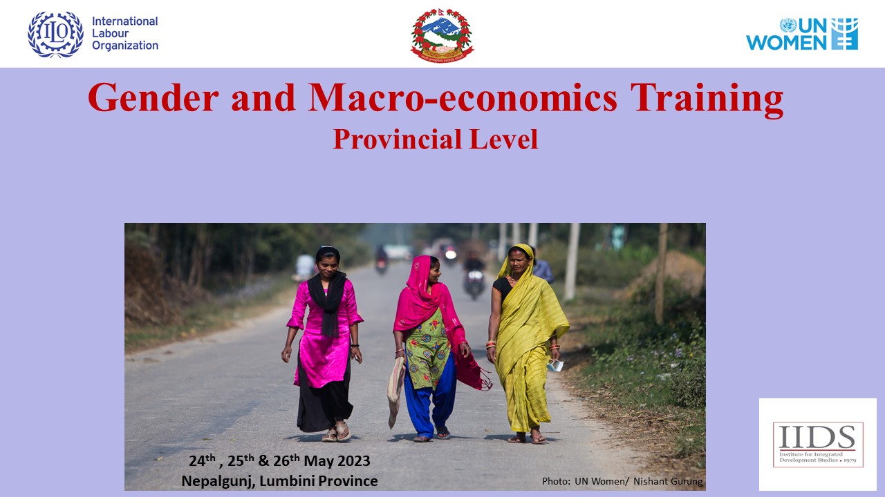 Gender and Macro-economics Training-Provincial Level