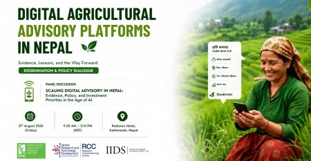 Dissemination and Policy Dialogue on Digital Agricultural Advisory Platforms in Nepal Dissemination and Policy Dialogue on Digital Agricultural Advisory Platforms in Nepal